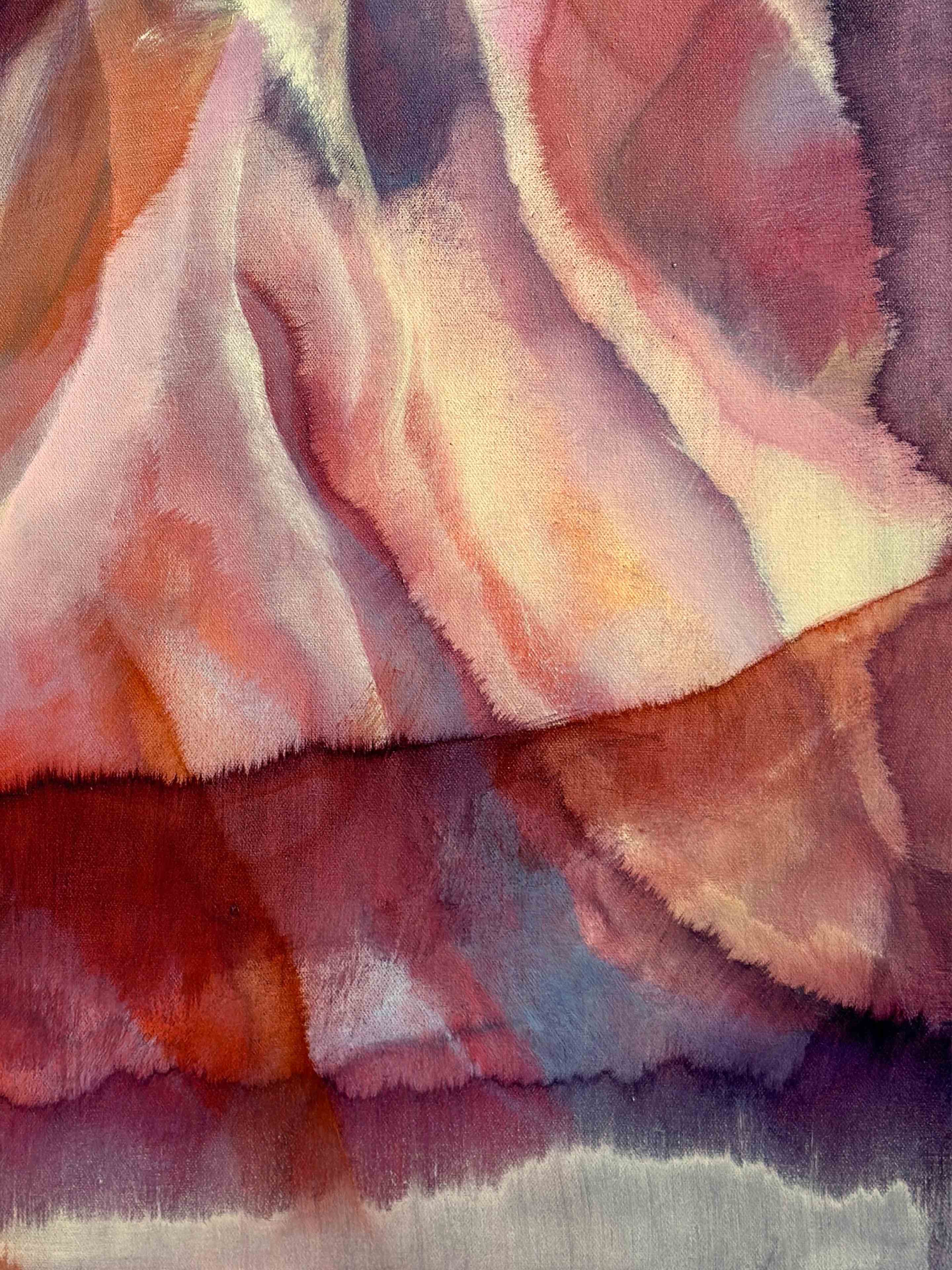 Close-up of painting with multicolor pattern